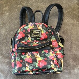 Disney Loungefly Floral Mini Backpack